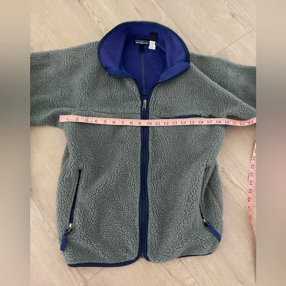 Vintage Patagonia 90s USA Men’s Retro High Pile Full Zip Sweater Medium - Picture 5 of 7